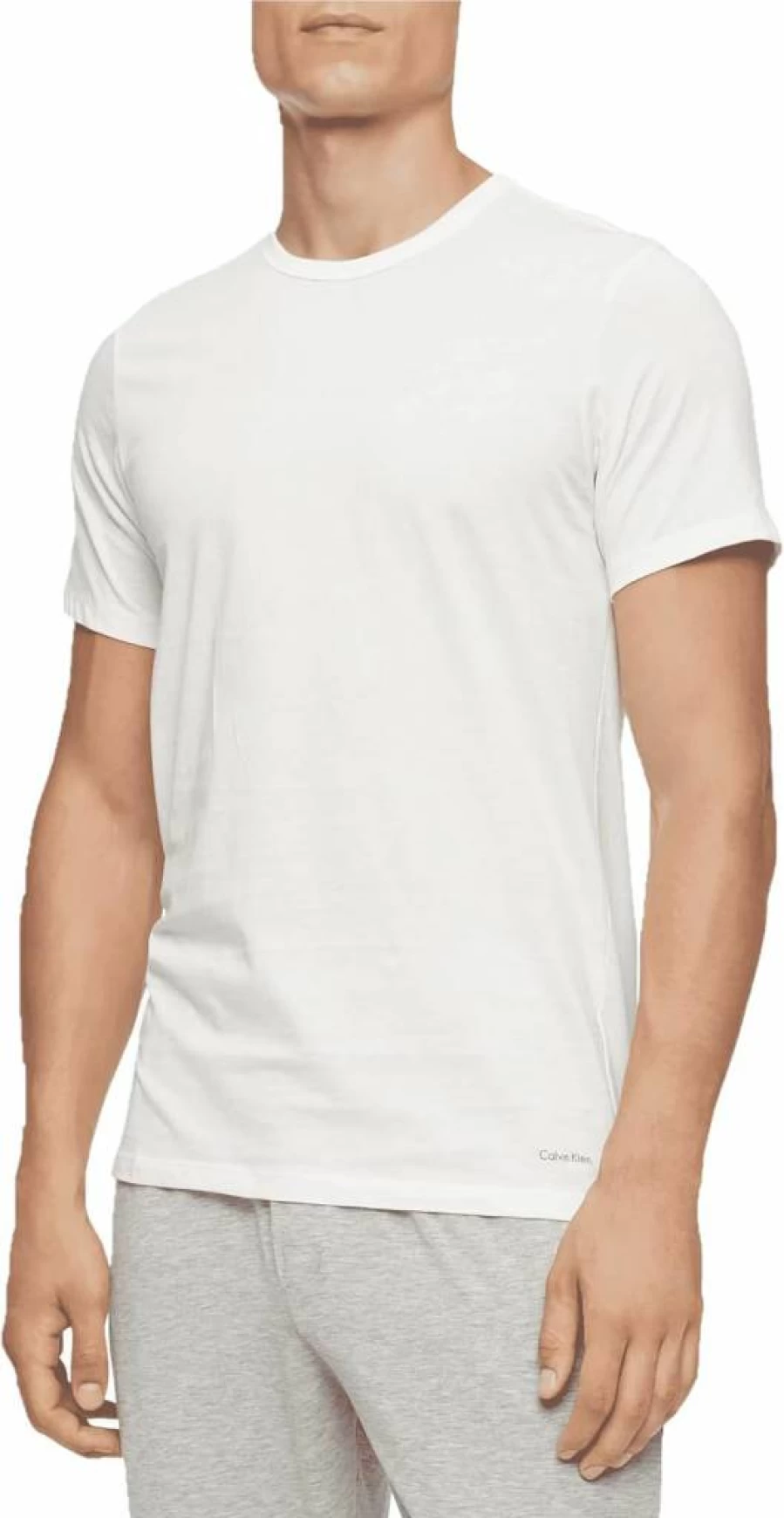 Calvin Klein Men's 5-Pack Slim Fit Cotton Crewneck Undershirts Classic Comfort