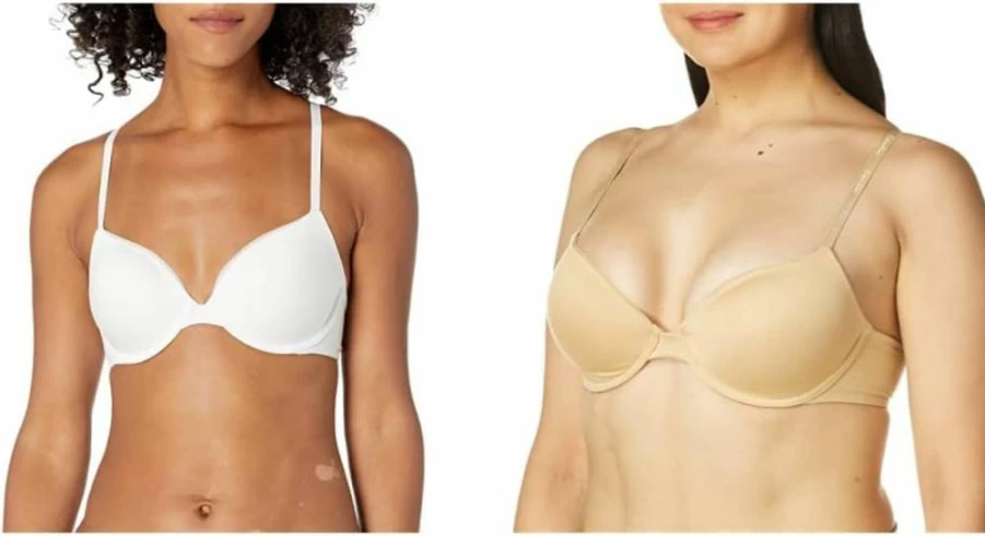 Calvin Klein Women's Lightly Lined Demi Bra with Convertible Straps for Comfort and Versatility