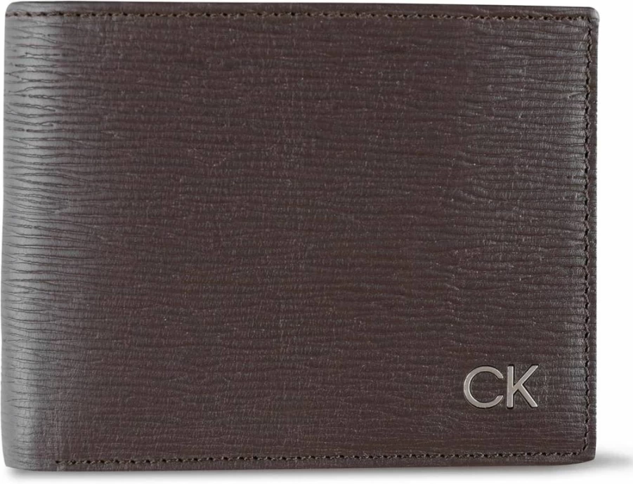 Calvin Klein Men's RFID Minimalist Leather Bifold Wallet with Card Slots & ID Window