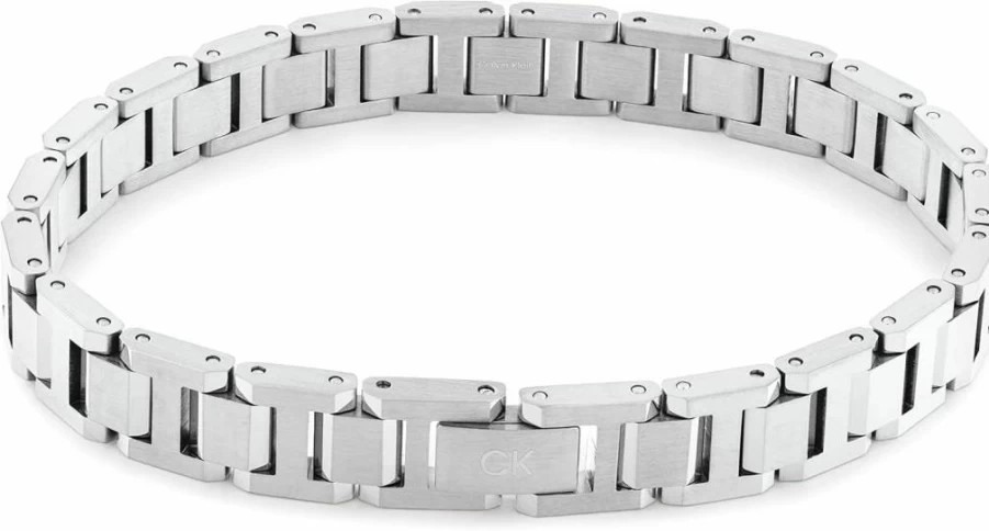 Calvin Klein Men's Sterling Silver Link Bracelet - Classic Chain Design for Stylish Wear