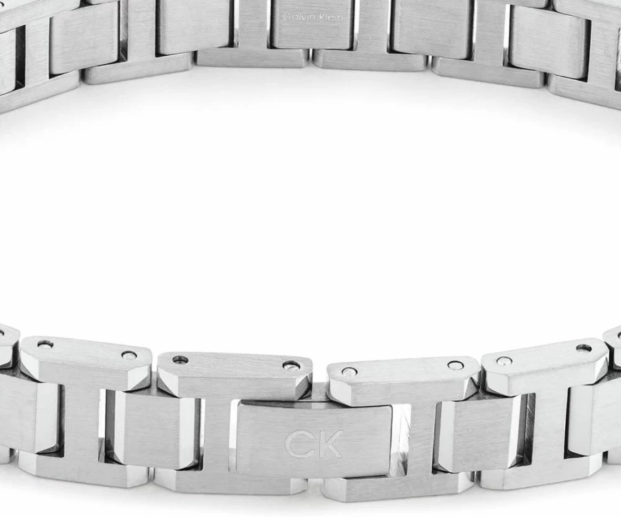Calvin Klein Men's Sterling Silver Link Bracelet - Classic Chain Design for Stylish Wear