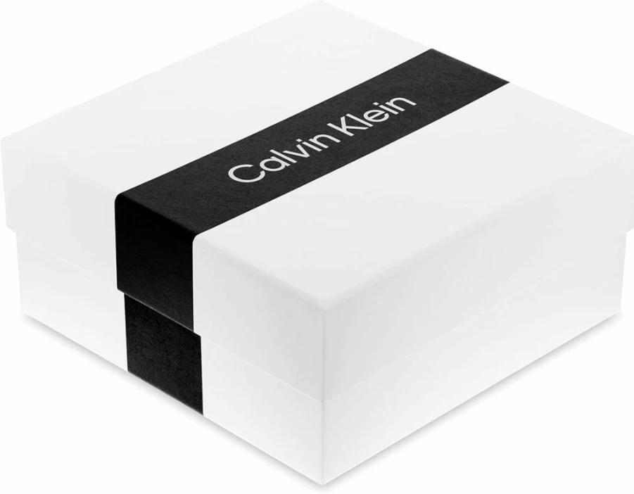 Calvin Klein Adjustable Crystal Bracelet for Women - Minimalist Circular Chain Design