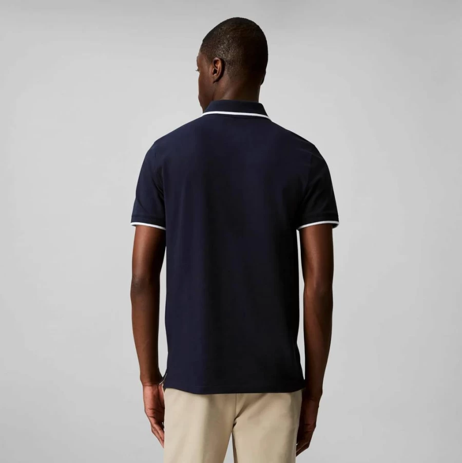 Calvin Klein Men's Solid Color Stretch Pique Polo Shirt with Tipped Collar