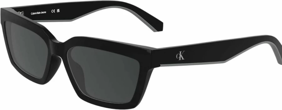 Calvin Klein Jeans Women's Black Rectangular Sunglasses CKJ25604S - One Size Fashion Eyewear