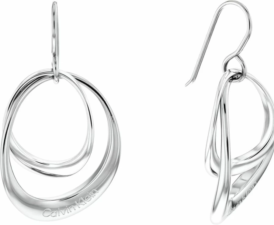 Amazon Women's Elegant Fish Earrings: Polished Finish & Stylish Contour Design