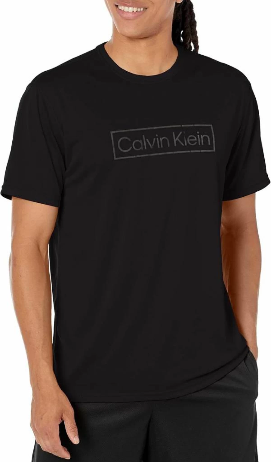Calvin Klein Men's Lightweight Quick-Dry UPF 40+ Active Short Sleeve Shirt for Sun Protection
