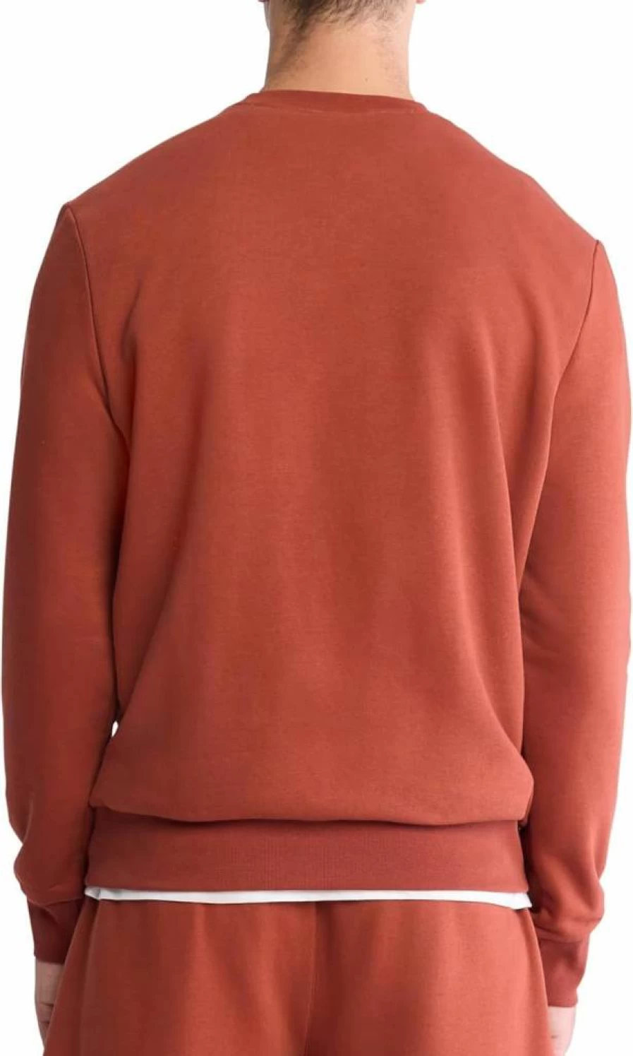 Calvin Klein Men's Monogram Logo Fleece Sweatshirt - Relaxed Fit Comfort Casual Pullover