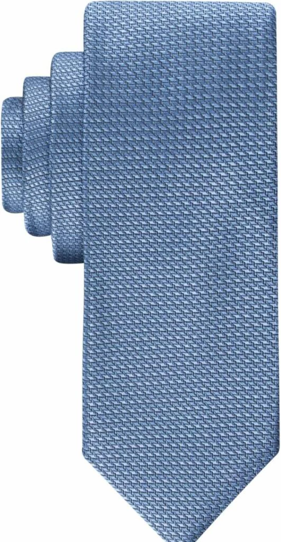 Calvin Klein Men's Stylish Gingham Pattern Silk Necktie for Formal Wear