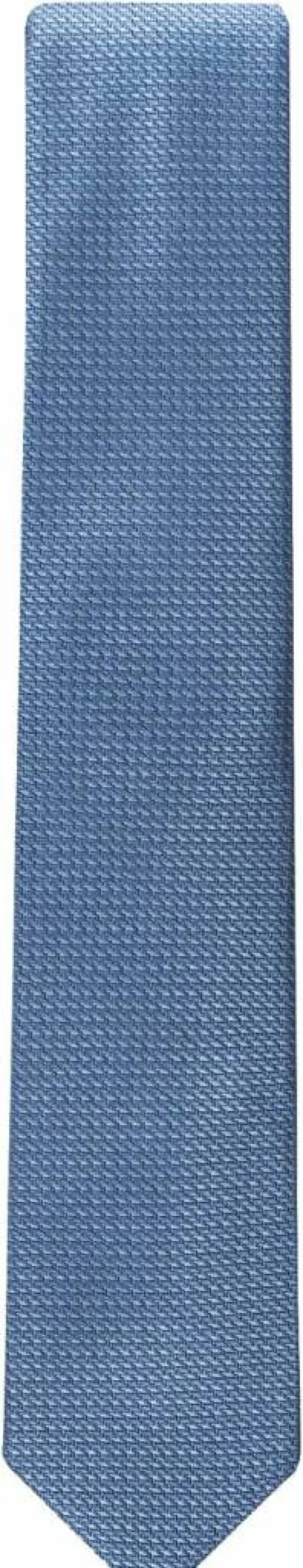 Calvin Klein Men's Stylish Gingham Pattern Silk Necktie for Formal Wear