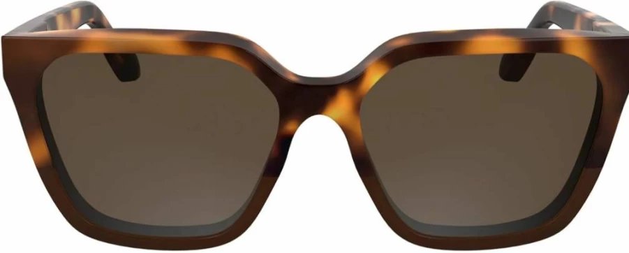 Calvin Klein Women's CK25500S Square Frame UV Protection Sunglasses for Women