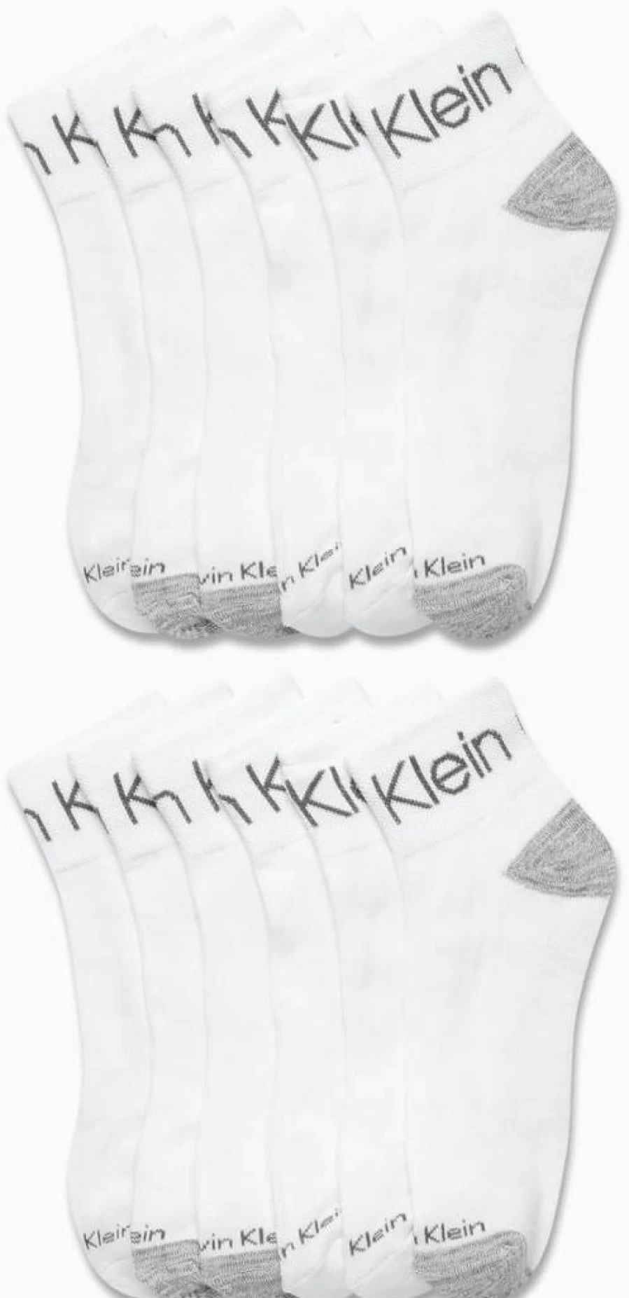 Calvin Klein Men's Athletic Cushioned Ankle Socks - 12-Pack Breathable Quarter Socks for Running & Sports