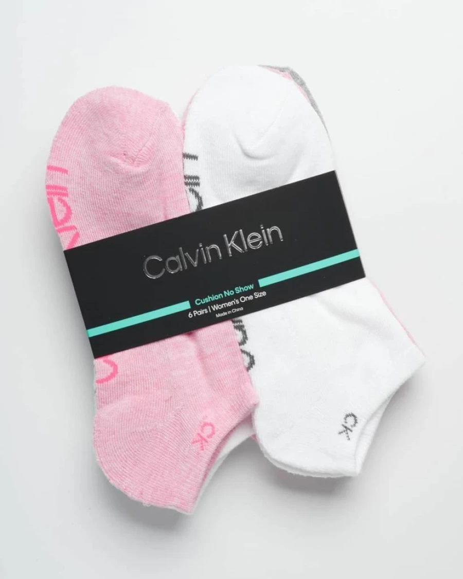 Calvin Klein Women's Ankle Socks 6-Pack - Low Cut Breathable Casual Socks for Women