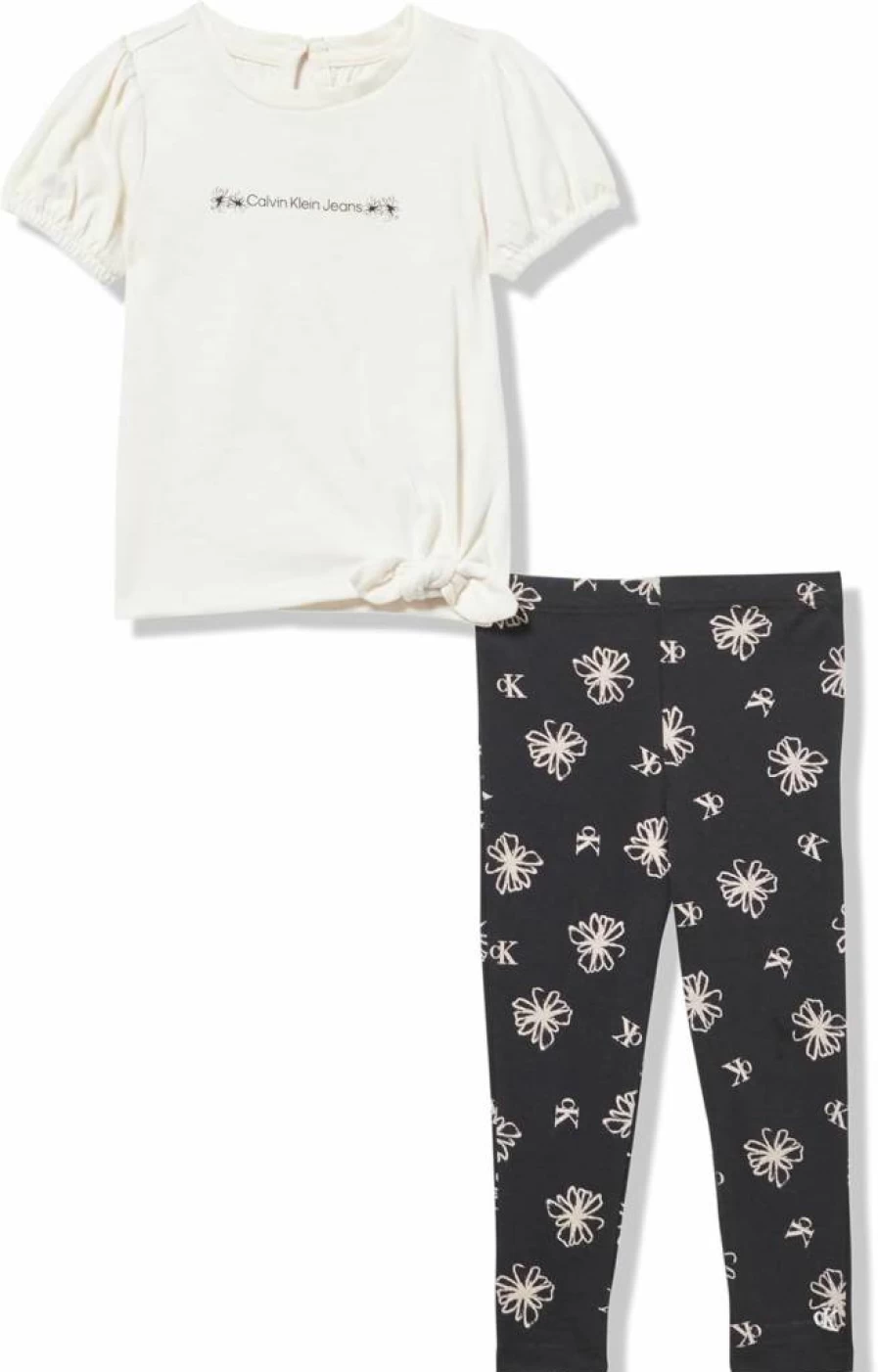 Calvin Klein Girls 2-Piece Tunic and Leggings Set for Toddlers