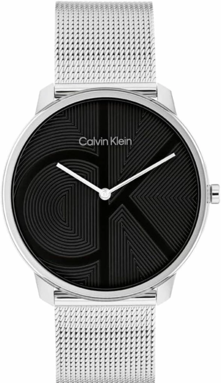 Calvin Klein Women's CK Iconic 35mm Stainless Steel Mesh Quartz Watch - Water Resistant 30m Fashion Timepiece - Elegant Gift for Her