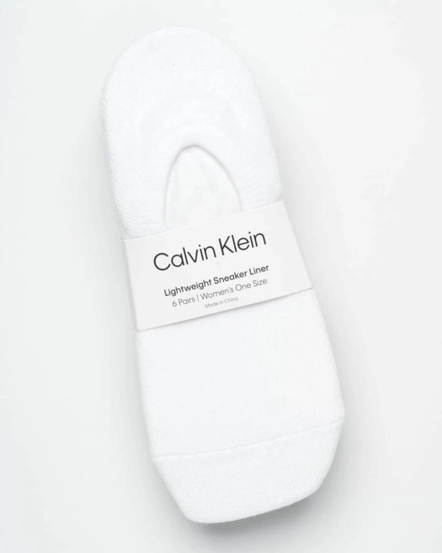 Calvin Klein Women's No Show Socks 6-Pack - Lightweight Low Cut Invisible Socks for Women