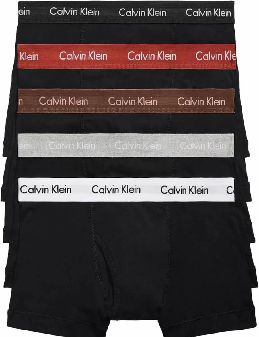 Calvin Klein Men's Cotton Classic 5-Pack Underwear Trunks | Soft Breathable Comfort Fit Boxer Briefs
