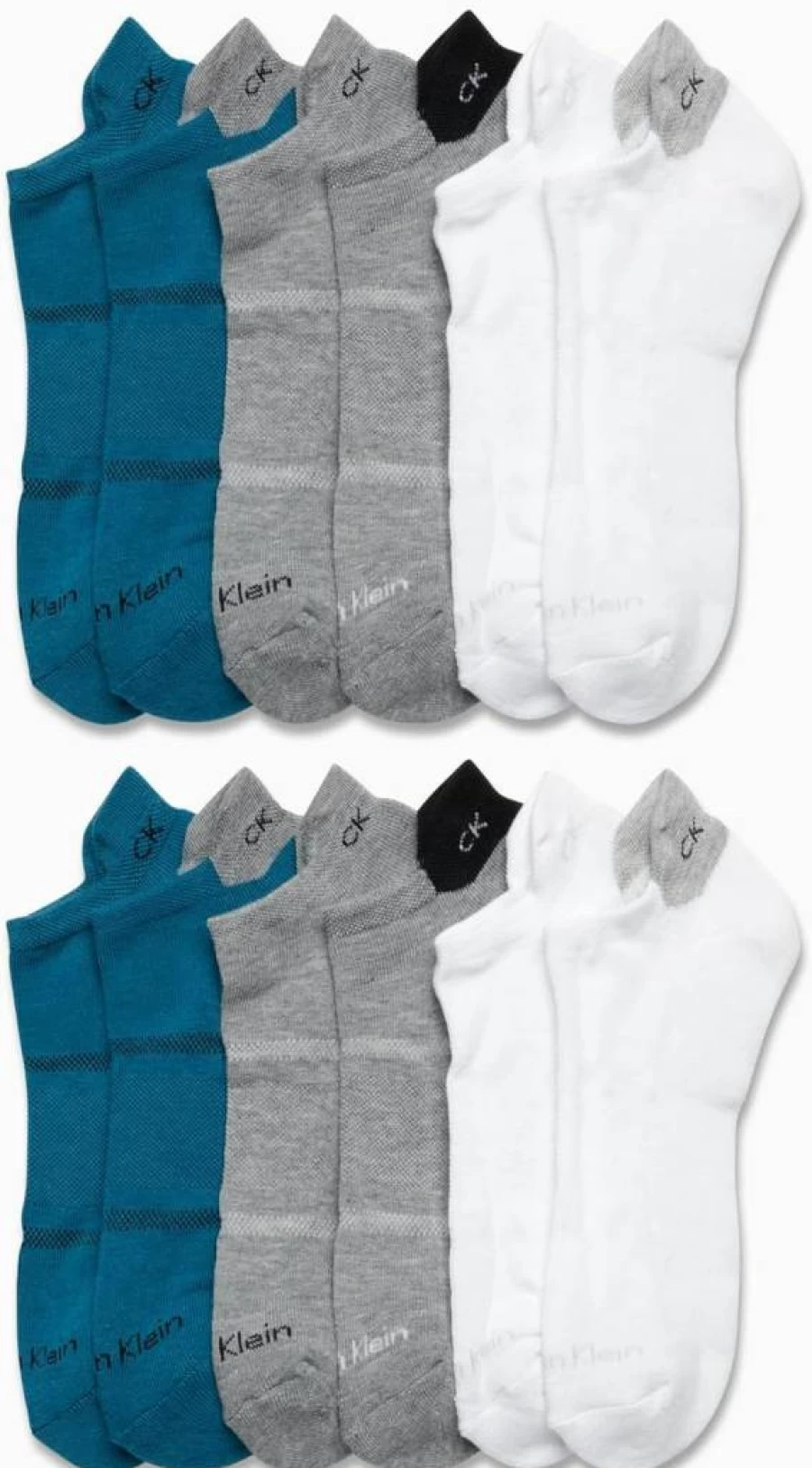 Calvin Klein Men's No-Show Lightweight Cushioned Ankle Socks 12-Pack for Shoe Size 7-12 | Breathable Low-Cut Casual Athletic Socks