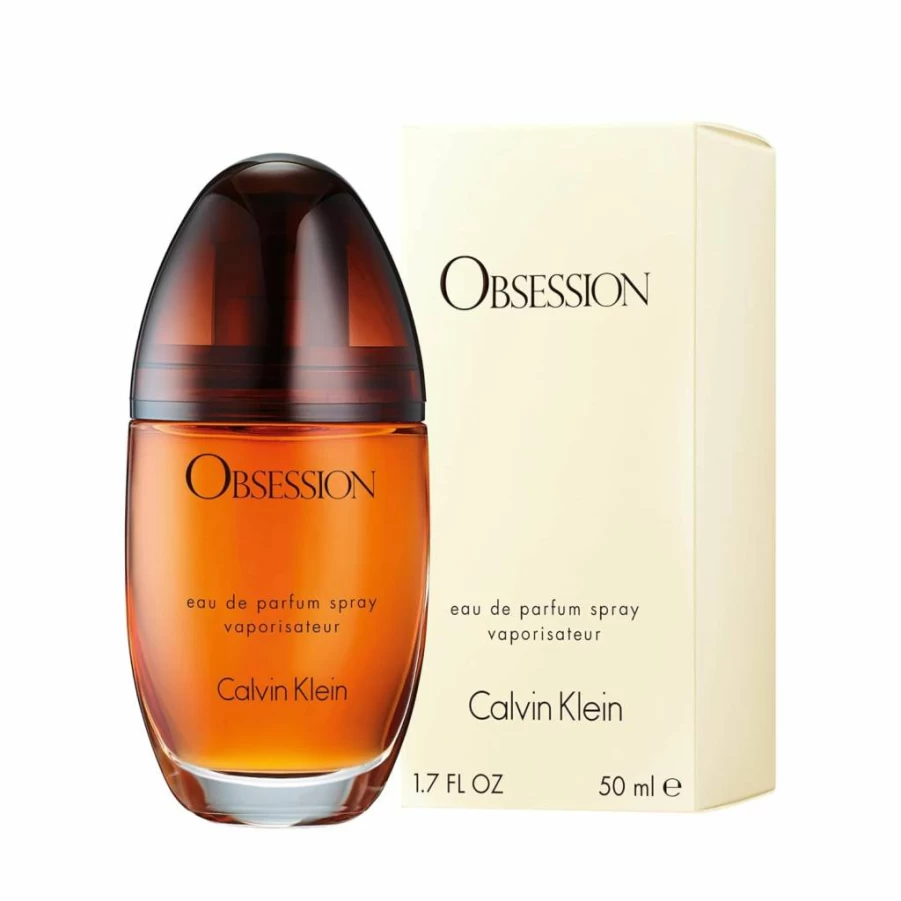 Calvin Klein Obsession Eau De Parfum for Women - Mandarin, Bergamot, Jasmine & Patchouli Scent - Long Lasting Amber Fragrance