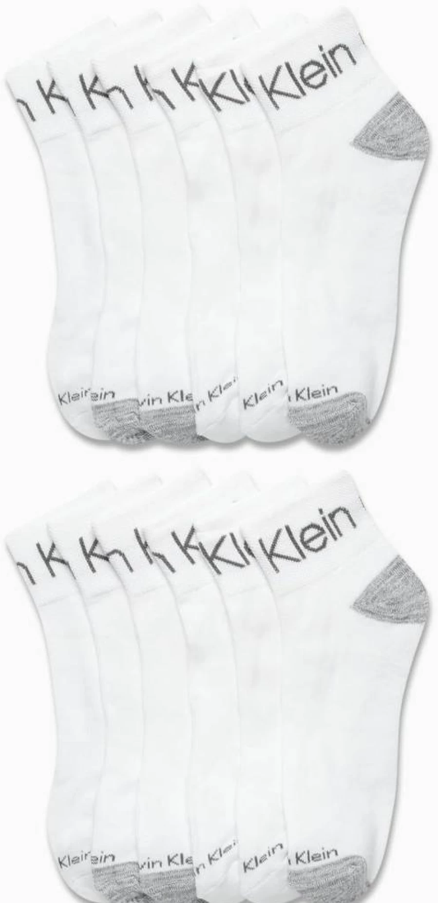 Calvin Klein Men's Athletic Cushioned Ankle Socks - 12-Pack Breathable Quarter Socks for Running & Sports