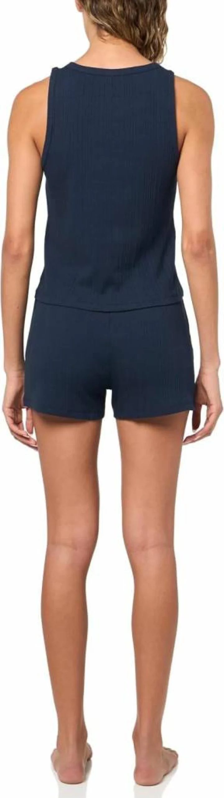 Calvin Klein Women's Ribbed Tank Top and Shorts Set - Comfortable Lounge Wear