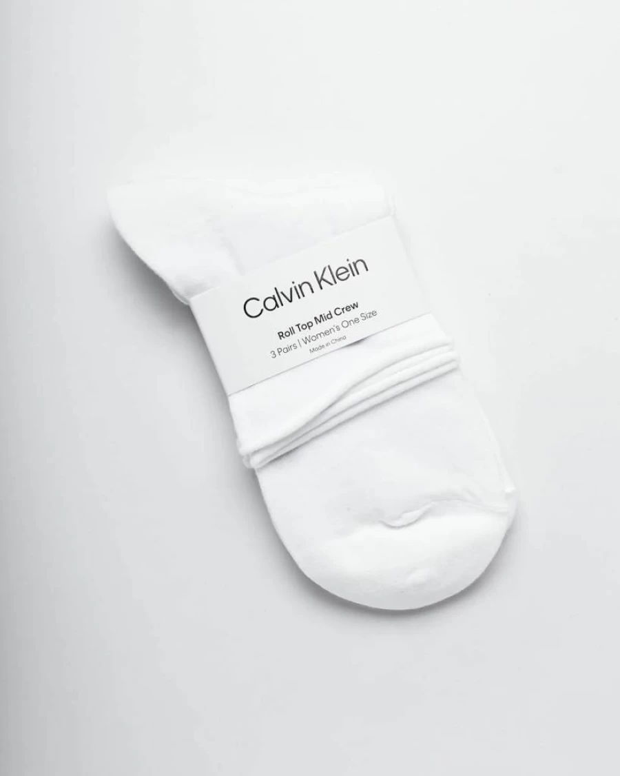 Calvin Klein Women's Cotton Blend Crew Socks 3-Pack - Soft Mini/Mid Cuff Dress Socks for Shoe Size 4-10