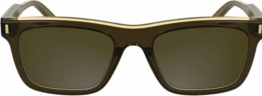 Calvin Klein CK25506S Men's Rectangular Sunglasses for Men - Classic Designer Shades for UV Protection
