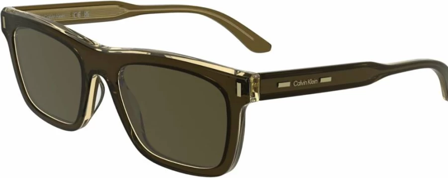 Calvin Klein CK25506S Men's Rectangular Sunglasses for Men - Classic Designer Shades for UV Protection