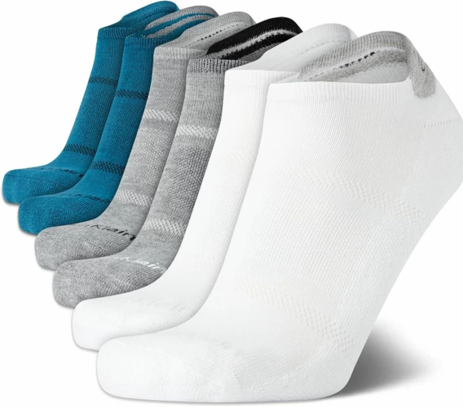 Calvin Klein Men's No Show Socks 6-Pack Low Cut Performance Cushion for Sneakers Loafers Size 7-12