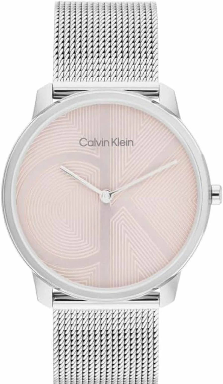 Calvin Klein Women's CK Iconic 35mm Stainless Steel Mesh Quartz Watch - Water Resistant 30m Fashion Timepiece - Elegant Gift for Her