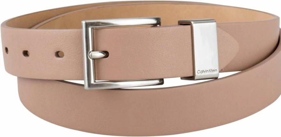 Calvin Klein Women's Slim 1 Inch Metal Loop Fashion Belt for Jeans, Trousers & Dresses | Stylish Adjustable Waist Accessory
