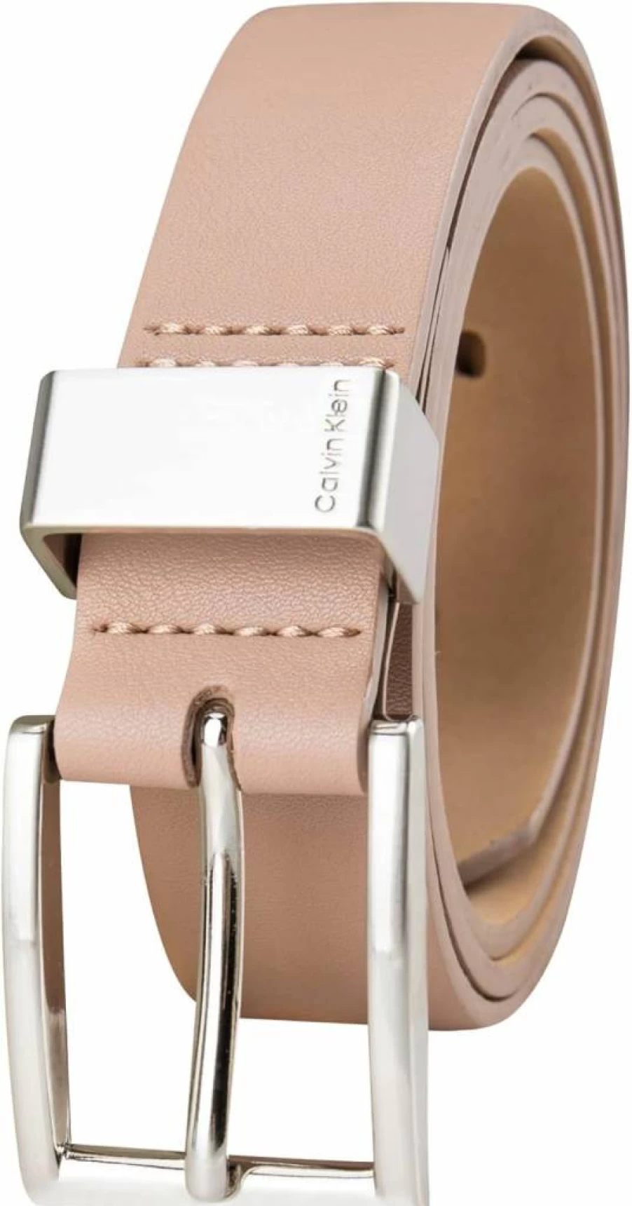 Calvin Klein Women's Slim 1 Inch Metal Loop Fashion Belt for Jeans, Trousers & Dresses | Stylish Adjustable Waist Accessory