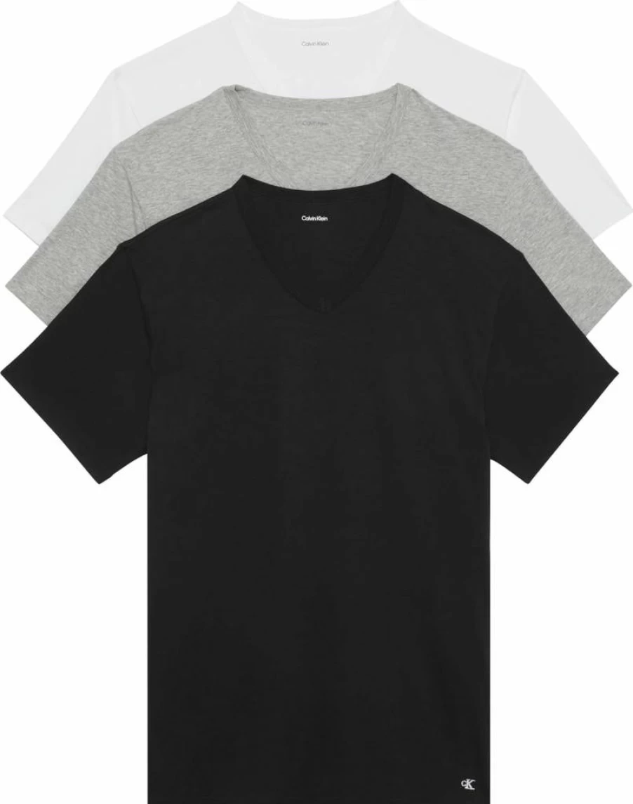 Calvin Klein Men's Cotton Crew Neck Undershirt - Comfortable Slim Fit White T-Shirt for Men