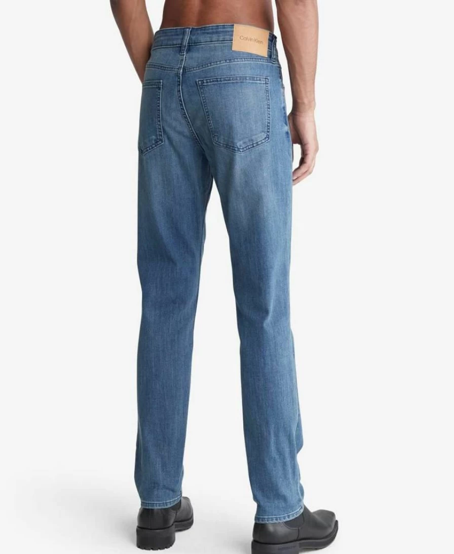 Calvin Klein Men's Slim Fit Stretch Denim Jeans for Comfort and Style