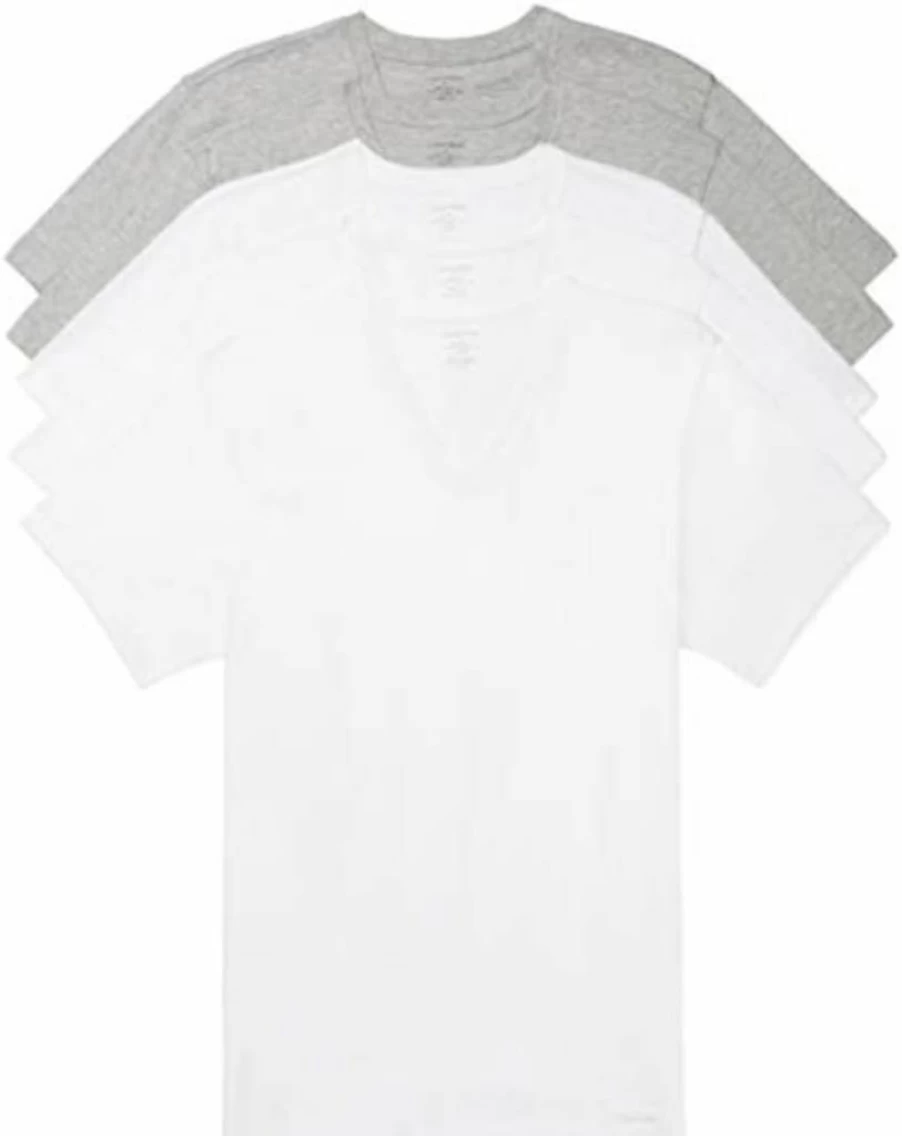 Calvin Klein Men's 5-Pack Classic Cotton Crewneck Undershirts for Everyday Comfort