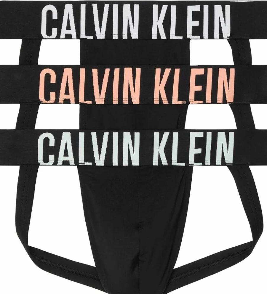 Calvin Klein Men's Intense Power 3-Pack Jockstrap Underwear for Athletic Support and Comfort