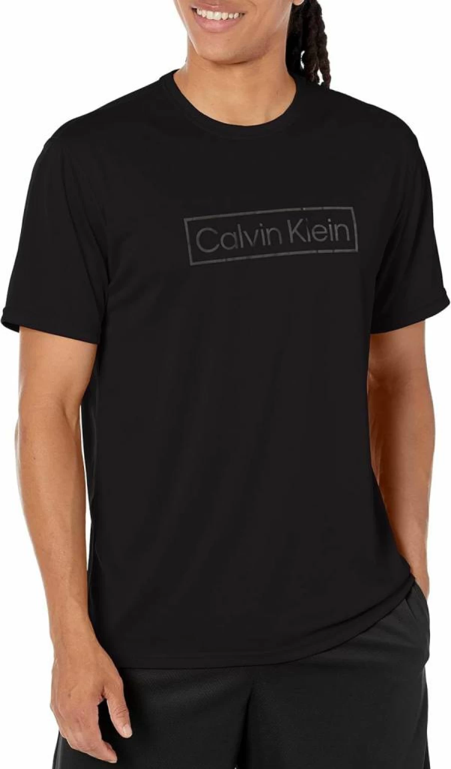 Calvin Klein Men's Lightweight Quick-Dry UPF 40+ Short Sleeve Active Shirt for Sun Protection