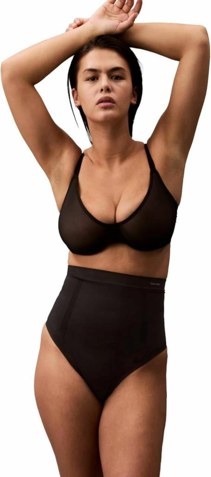 Calvin Klein Women's High-Waist Sculpting Thong Shapewear for a Secure and Smooth Fit