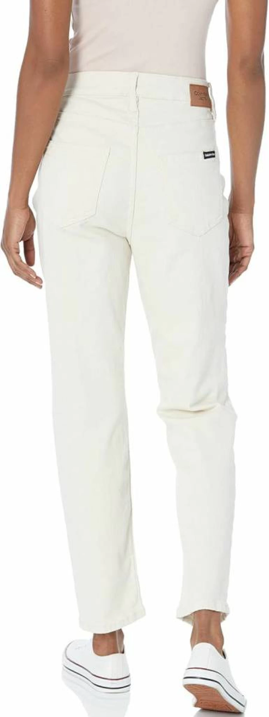 Calvin Klein Women's High Rise Slim Crop Jeans - Stretch Denim Skinny Fit Ankle Length