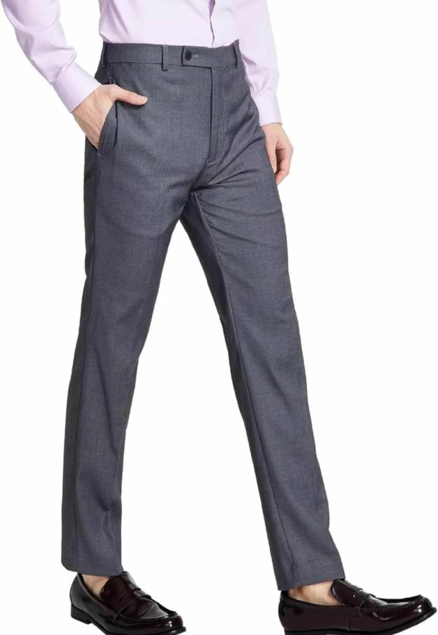 Calvin Klein Men's Slim Fit Stretch Dress Pants - Wrinkle-Resistant, Tailored Fit, Comfortable & Stylish Formal Trousers