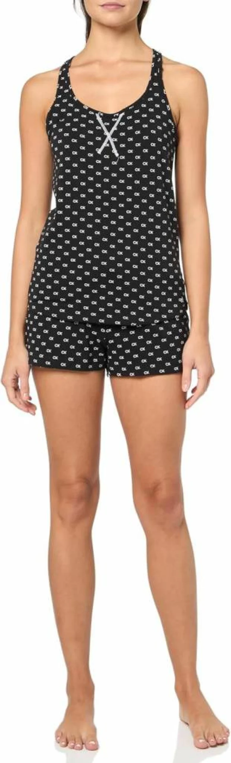 Calvin Klein Women's Soft Jersey Pajama Set - Comfortable Tank Top & Shorts Sleepwear