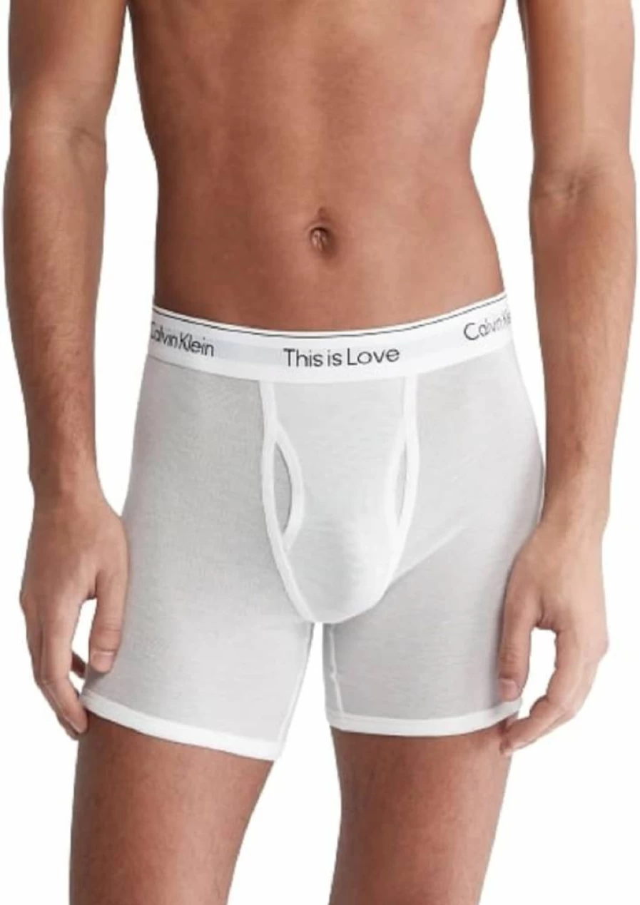 Calvin Klein Men's Pride This Is Love Mesh Underwear - LGBTQ+ Comfort Briefs