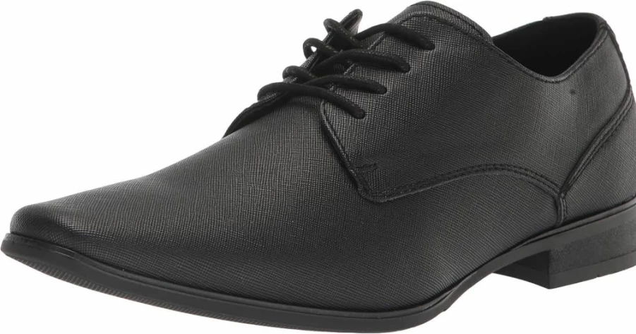 Calvin Klein Men's Brodie Leather Oxford Dress Shoes Classic Comfortable Formal Business Casual Style