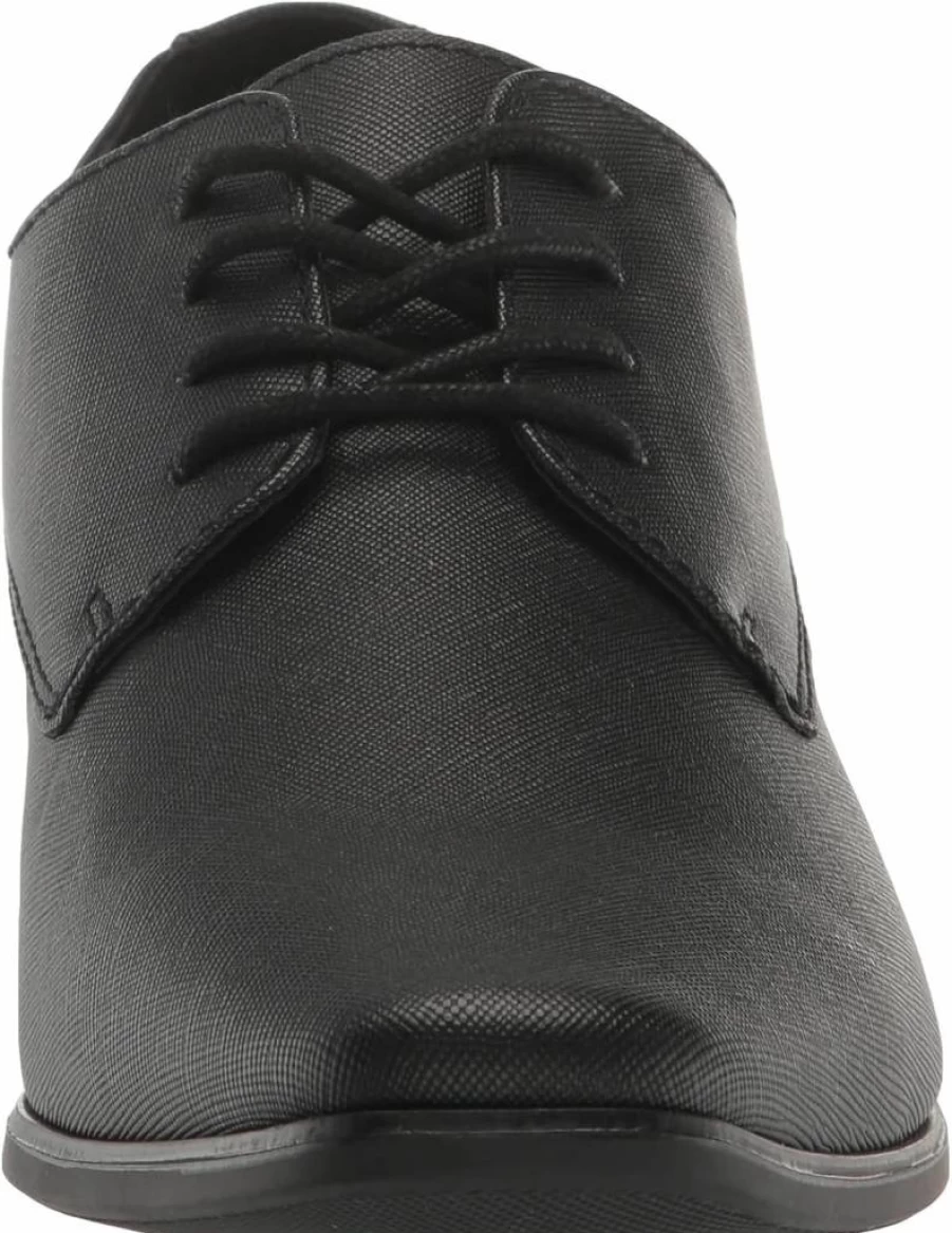 Calvin Klein Men's Brodie Leather Oxford Dress Shoes Classic Comfortable Formal Business Casual Style
