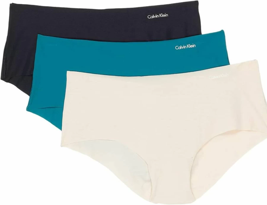 Calvin Klein Women's Invisibles Comfort Hipster Panties Multipack - Soft No-Show Underwear