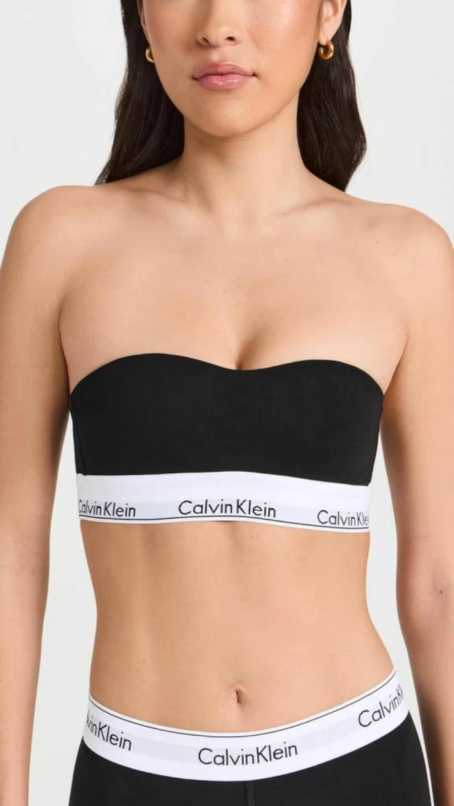 Calvin Klein Women's Modern Cotton Lightly Lined Bandeau Bra - Comfortable Wireless Underwear