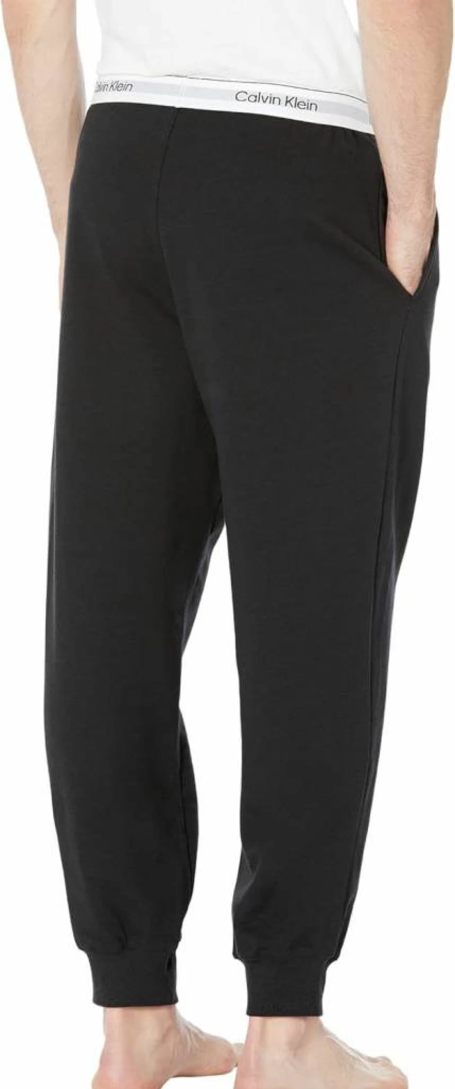 Calvin Klein Men's Stretch Cotton Jogger Pants - Comfortable Casual Icon Track Pants for Men