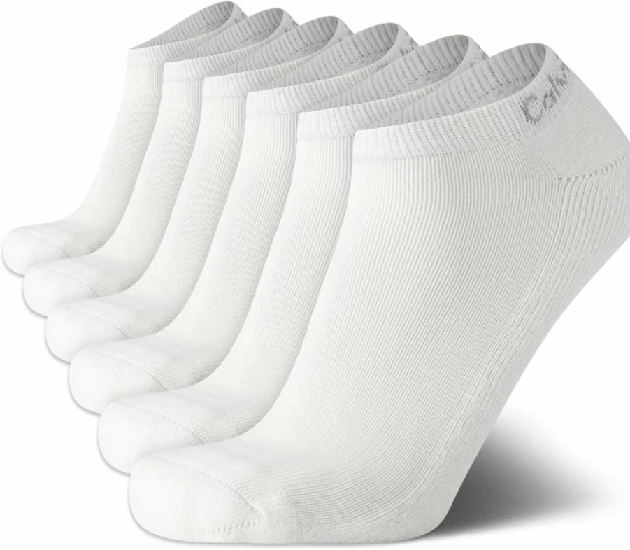 Calvin Klein Men's No-Show Athletic Socks 6-Pack – Low Cut Breathable Comfort Sneaker Socks