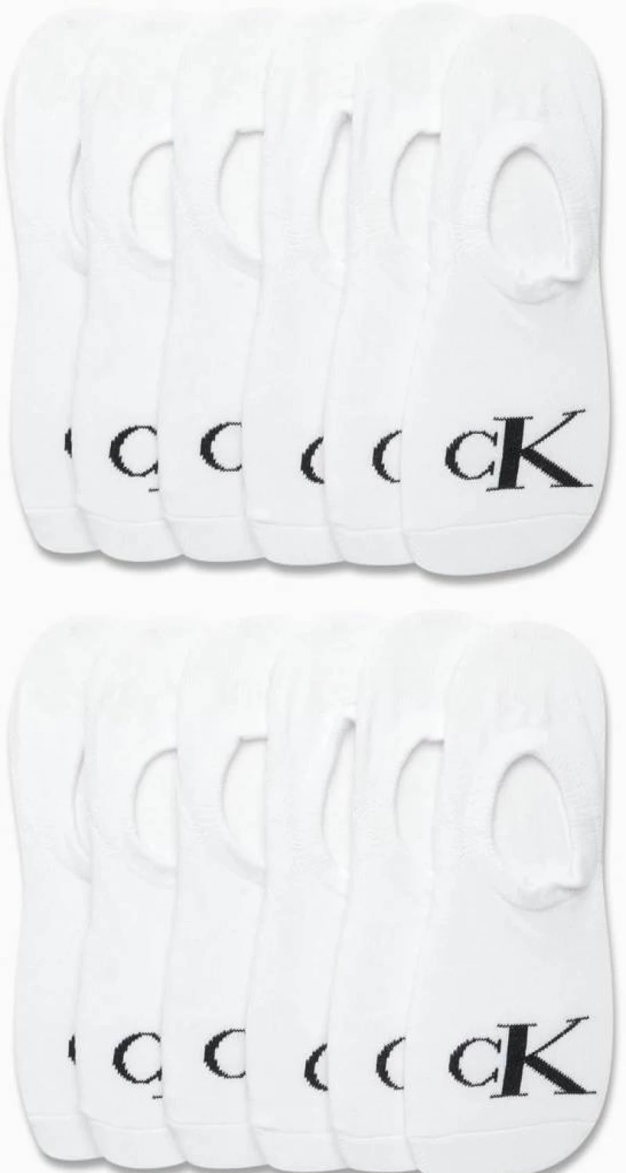 Calvin Klein Women's No-Show Socks 12-Pack - Lightweight Performance Liner Socks for Athletic & Casual Wear