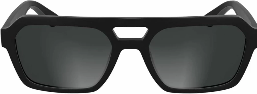 Calvin Klein Jeans Men's Matte Black Rectangular Sunglasses CKJ25603S One Size