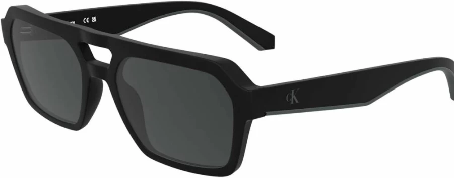Calvin Klein Jeans Men's Matte Black Rectangular Sunglasses CKJ25603S One Size